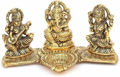 Gold Laxmi Ganesh Saraswati